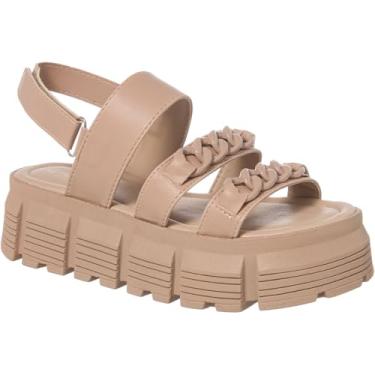 Imagem de Papete Feminina Plataforma Tratorada Birken Corrente (Bege, BR, Adulto, Numérico, 36)