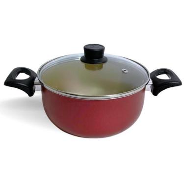 Imagem de Panela Pequena Caçarola Teflon 16 cm com Tampa de Vidro Alumínios Port
