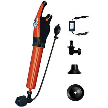 Imagem de Desbloqueador de ralos, desentupidor de sanitas, poderoso equipamento de dragagem pneumática elétrica. Limpador de drenagem de ar de alta pressão de alta eficiência, aplicado na cozinha, casa de banho