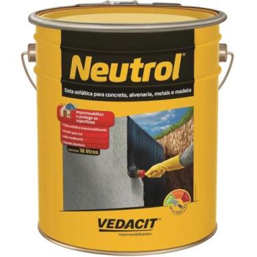 Imagem de Neutrol 45 Tinta Betuminosa 18 Litros - 112134 - VEDACIT