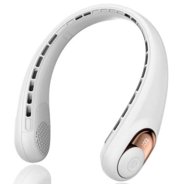 Imagem de OZLMBERN Ventilador de pendurar no pescoço Ventilador USB Escritório Silencioso Pescoço Pendurado Pequeno Ventilador Portátil