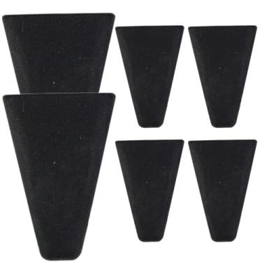 Imagem de Cesta de silicone para fritadeira a ar para aumentar a altura, 6 peças de pé de silicone antiderrapante para racks redondos/quadrados, acessório de rack empilhável para fritadeira a ar 1,3 x 1,8