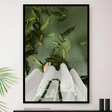 Imagem de Genérico, Quadro Umbanda Folhas Religião Fé Decorativo A3 35x45cm