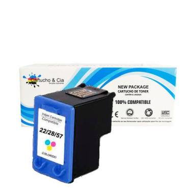 Imagem de Cartucho de Tinta Compatível 22xl Colorido F4180 F380 - Cartucho & Cia