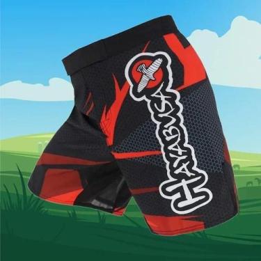 Imagem de Shorts De Treinamento De Boxe Black Dragon Eagle MMA Respirável Esport