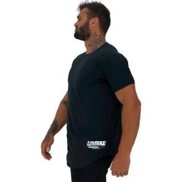 Imagem de Camiseta Longline Masculina MXD Conceito Estampa Lateral Muscles Loadi