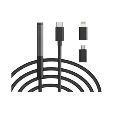 Imagem de Mini Câmera Endoscópica 1080P W300 Com Lente De 8MM, Cabo Rígido À Pro