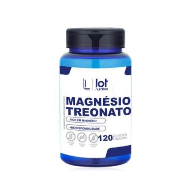 Imagem de Magnésio Treonato 450mg 120 cápsulas - LOT NUTRITION, Sem Sabor