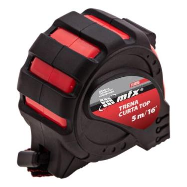 Imagem de MTX Trena Curta 5m x 25mm – Fita Métrica Profissional com Estojo em Plástico Resistente e 3 Pontos de Fixação