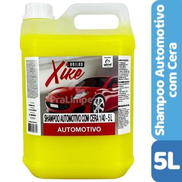 Imagem de Shampoo Automotivo  Lava Auto com Cera 1/40 - 5 Litros - Brilho Xike
