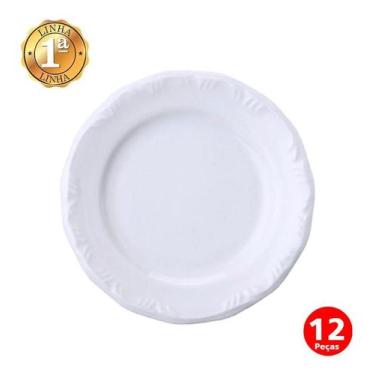 Imagem de Jogo 12 Pratos Sobremesa Lanche Pomerode Porcelana Schmidt - Porcelana