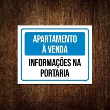 Imagem de Kit 5 Placa Apartamento À Venda Informações Portaria - Sinalizo.Com
