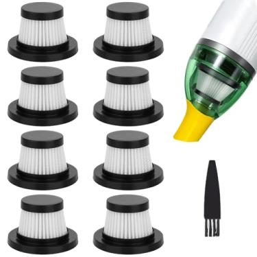 Imagem de Substituição de filtro Hepa compatível com aspirador de pó de pato Horse-Power: Filtros laváveis e reutilizáveis adequados para aspirador portátil compacto sem fio Duck (pacote com 8)