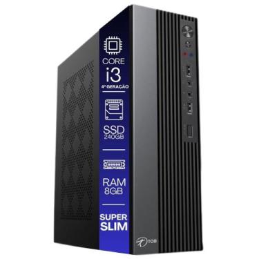Imagem de Computador TOB Slim Compacto 4ª Geração Intel Core i5 SSD 240GB Memóri