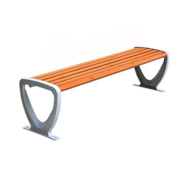 Imagem de ZzleoyuUUs-12 Banco de jardim ao ar livre, cor de tronco, banco externo sem encosto, multijogador, banco de pátio