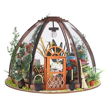 Imagem de TOPINCN DIY Flor Quarto Modelo, 3D Madeira Flor Quarto Puzzle Kit Feito à Mão Madeira Criatividade Estereoscópico Molde para Adultos, DIY Botânico Artesanato Modelo Kit Edifício Conjunto