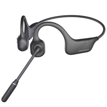 Imagem de Fones de ouvido de condução óssea MONODEAL Bluetooth 5.3 com microfone