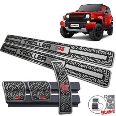Imagem de Pedaleira + Soleira Baixo Relevo Troller T4 2015 A 2022 - JR PARTS, PR