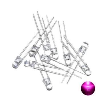 Imagem de 100pcs Diodos LED De 3mm Ultra Brilhantes Multicoloridos Branco Quente