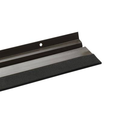 Imagem de Friso de vedação em alumínio - 100 cm - fumê - kit com 2 pçs