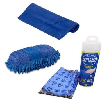 Imagem de Toalha, Luva Automotiva Multiuso e Pano Microfibra - VendasShop Utensi