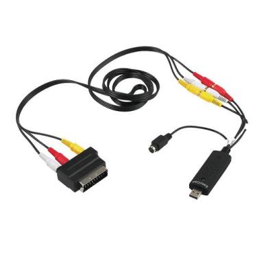 Imagem de Usb2.0 Vhs para conversor de dvd kit de captura de áudio e vídeo cabo 