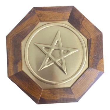 Imagem de Quadro Feng Shui Meditação Zen Madeira 18 Cm - Escolha A Cor