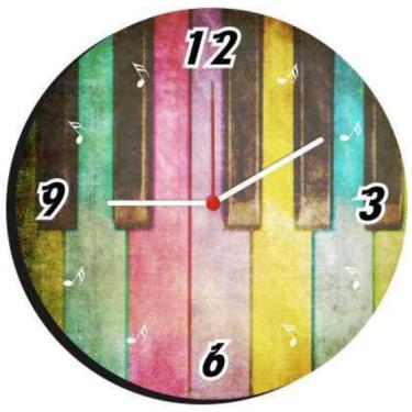 Imagem de Relógio De Parede Decorativo Estilo Música 20