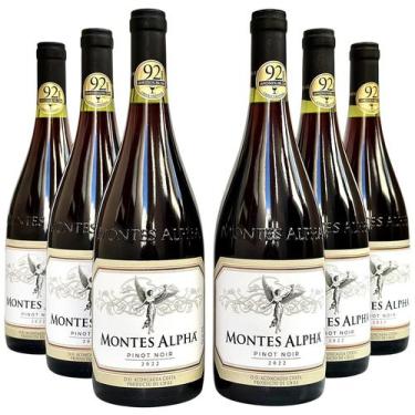 Imagem de Vinho Montes Alpha Pinot Noir  Kit Com 6 Garrafas  Oferta - Viña Monte