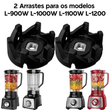 Imagem de 2 Arraste Copo Liquidificador Mondial L-99 L-850 L-900 L-1000 L-1200 -