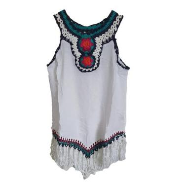 Imagem de BLUSA Saida de Praia Infantil Menina Blogueirinha Verão Croc - Show st