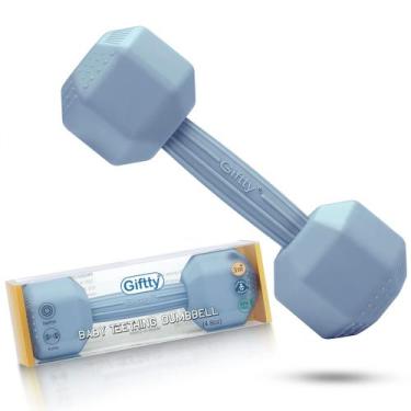 Imagem de Juguete Mordedor para Bebé Giftty Mancuerna Sonajero de Silicona 140g 