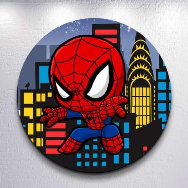Imagem de Painel Sublimado Capas Heroi Cute Menino Aranha Decoração Festa Estamp