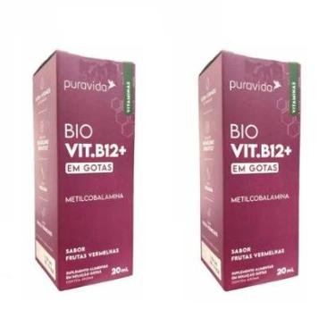 Imagem de Kit 2 Vitamina B12 Metilcobalamina Puravida 20ml-Unissex