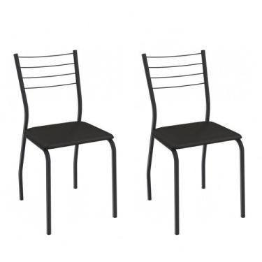 Imagem de Cadeira de Jantar Kappesberg Malta de Metal com Assento Estofado Cor P