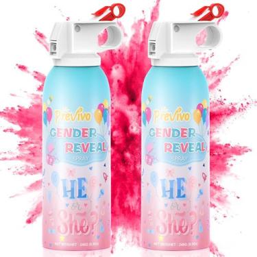 Imagem de Extintor de incêndio Previo Gender Reveal Spray rosa 240g - Previvo