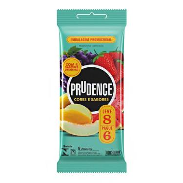 Imagem de Preservativo Prudence Cores e Sabores Mix Leve 8 Pague 6