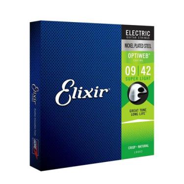 Imagem de Encordoamento Para Guitarra Elixir 09 Super Light Optiweb 19
