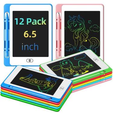 Imagem de Tablet de escrita LCD OMXDG de 6,5 polegadas para crianças, pacote com