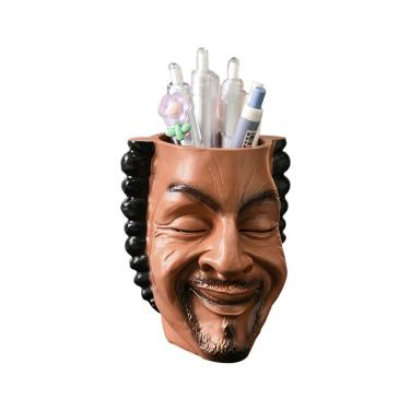 Imagem de Porta-canetas Porta-lápis Creative Human Head Smiling Face