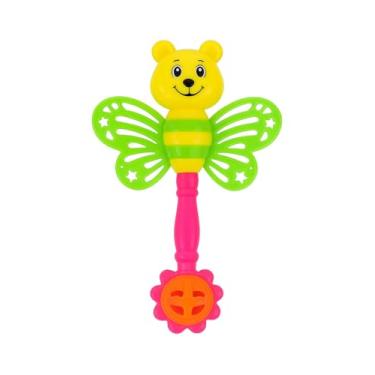 Imagem de BRINQUEDO BEBE DIVERTIDO RECOMENDADO PARA + 6 MESES (borboleta asas verde 22 cm)