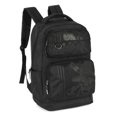 Imagem de Mochila Preta One Piece Luxcel com Estampa do Luffy – Produto Oficial