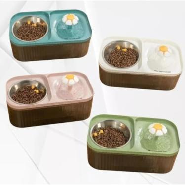 Imagem de Bebedouro para Gatos，Comedouro Elevado para CãEs，Capacidade de 3 Litros，Equipado Com um Sistema de Filtragem de CarvãO Ativado，ForneçA áGua Limpa ao Seu Animal de EstimaçãO(ALEATORIO)