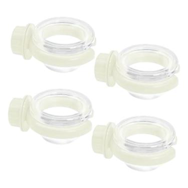 Imagem de Generic Conjunto de 4 bebedouros e comedouros para pássaros, versáteis, resistentes e fáceis de limpar, ideais para jardim, perfeitos para presentear, Branco