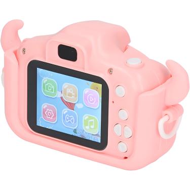 Imagem de Câmera Digital Infantil Joguinhos Diversão Fotos Criança - Interativa para Pequenos Exploradores | Cor:Rosa