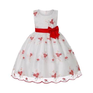 Imagem de Vestido De Festa Princesa Com Renda Para Meninas, Bordado Europeu-Amer