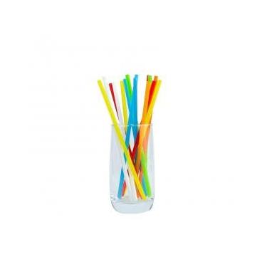 Imagem de Canudos de suco e leite de soja descartáveis a granel - Canudos de chá de leite de pérola espessos não embalados com pontas duras e pontiagudas