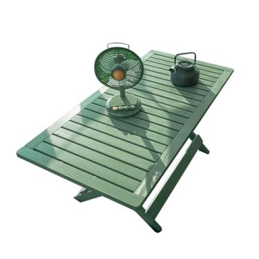 Imagem de Mesa de acampamento dobrável portátil, mesa de jantar multifuncional com folhas caídas, mesa extensível e versátil, para atividades ao ar livre, praia, piquenique, quintais, churrasco e festa (80 cm