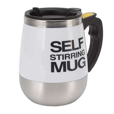 Imagem de Naroote Copo de Mistura Automático, Copo de Mistura Elétrico Operado por Bateria, Tecnologia de Agitação Automática Silenciosa, Amplas Aplicações Em Movimento (Branco)