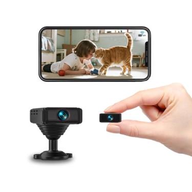 Imagem de câmera pequena 4K para animais de estimação, bebês e